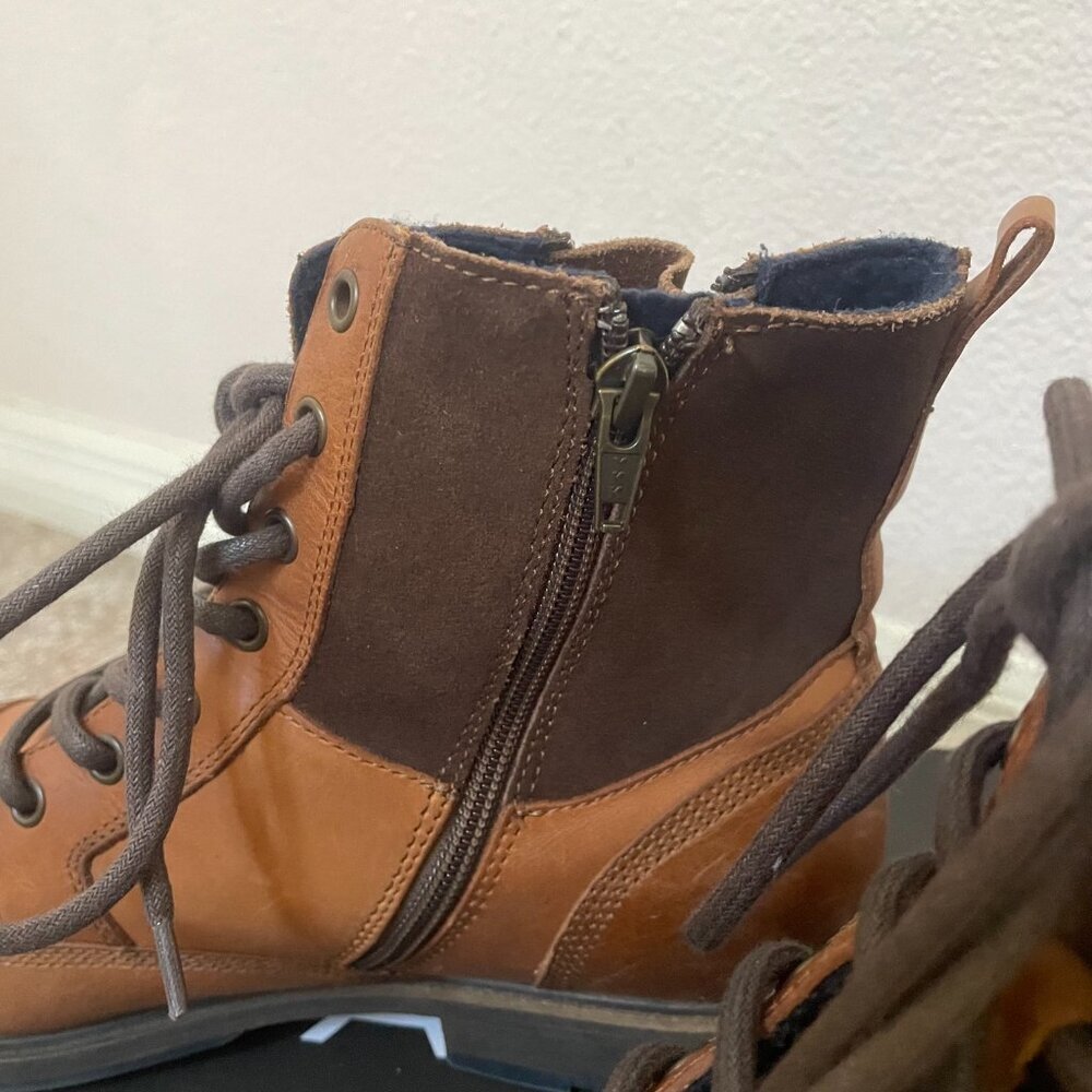 Aldo Men's Brown Leather Constantine Lace-Up Boot - Picture 5 of 8